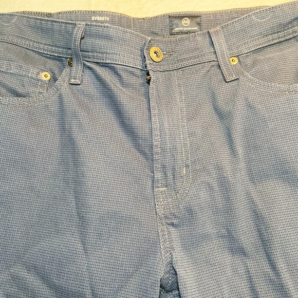 Adriano Goldschmied blue Everett men’s slim straight cotton elastane pants 33x32 - Picture 3 of 10